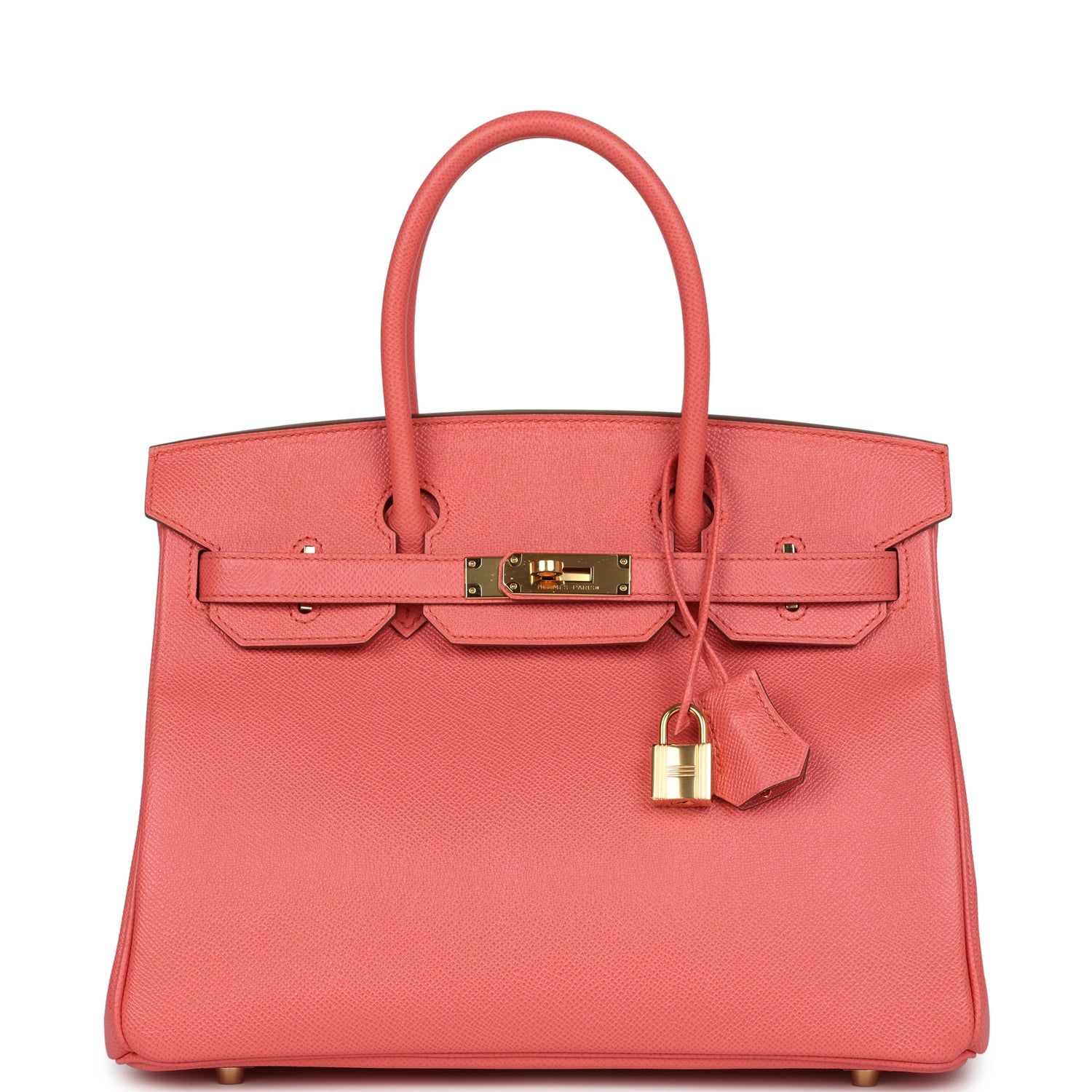 Hermes Birkin 30 Flamingo Epsom Gold Hardware