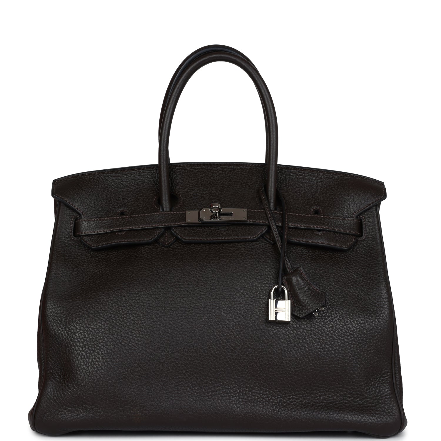 Hermes Birkin 35 Cafe Clemence Palladium Hardware