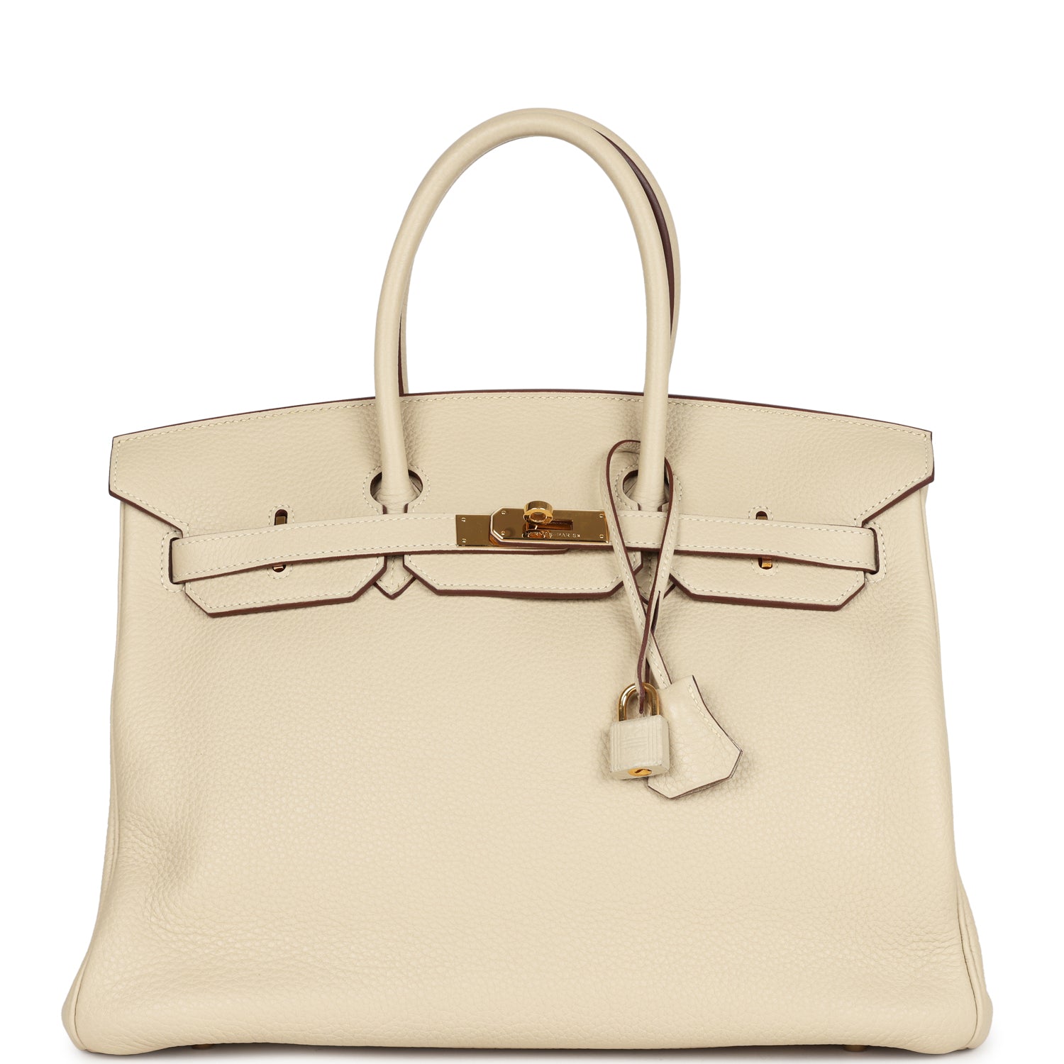 Hermes Birkin 35 Parchemin Clemence Gold Hardware