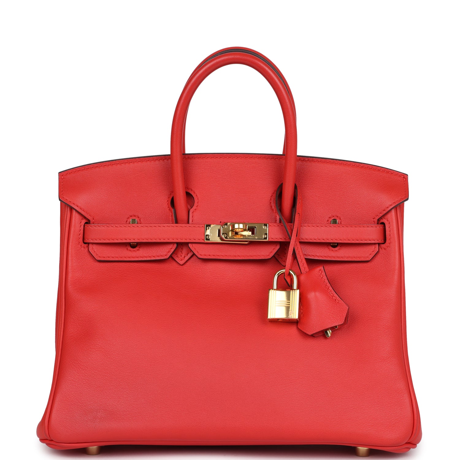 Hermes Birkin 25 Rouge Tomate Swift Gold Hardware