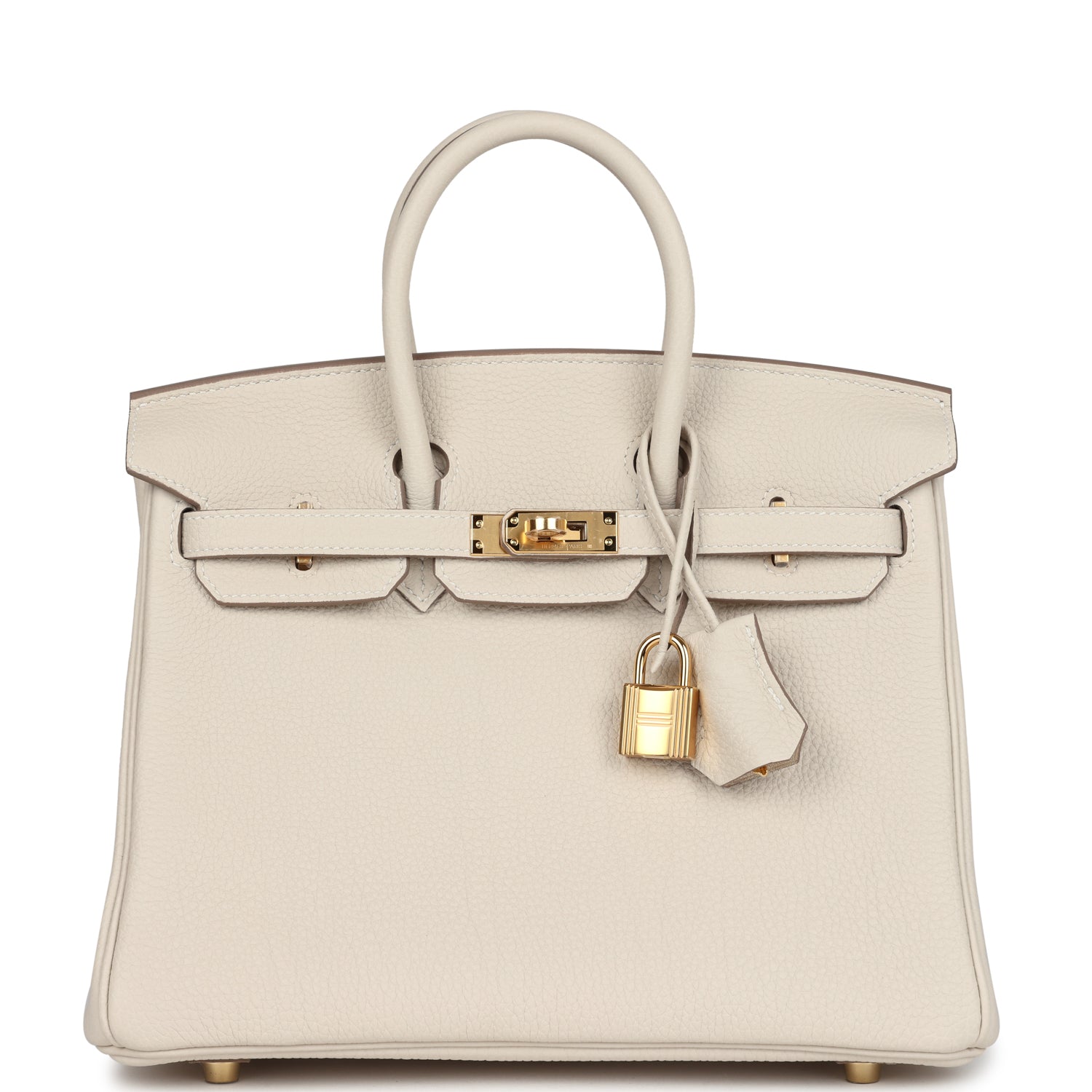 Hermes Birkin 25 Craie Togo Gold Hardware