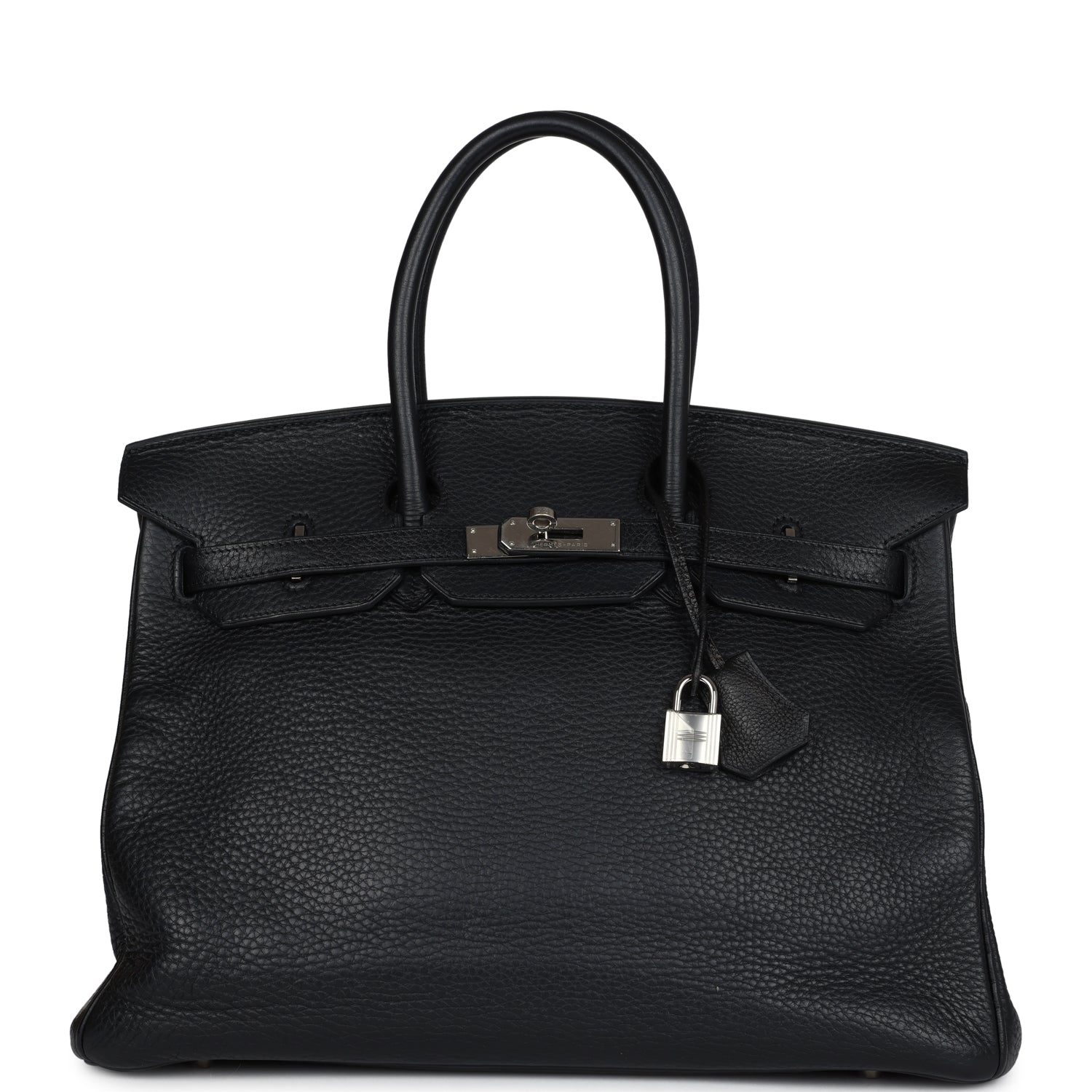 Hermes Birkin 35 Black Clemence Palladium Hardware