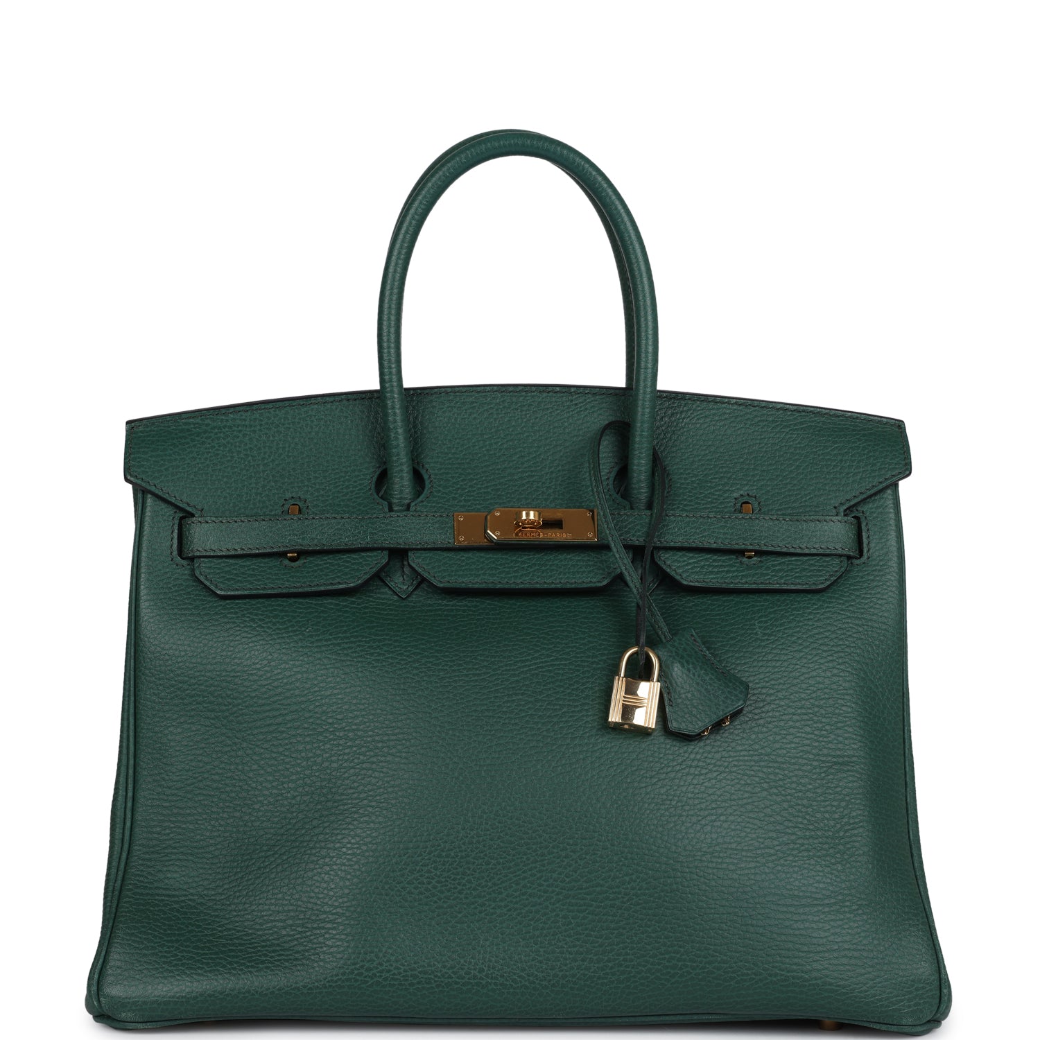 Hermes Birkin 35 Vert Anglais Ardennes Gold Hardware