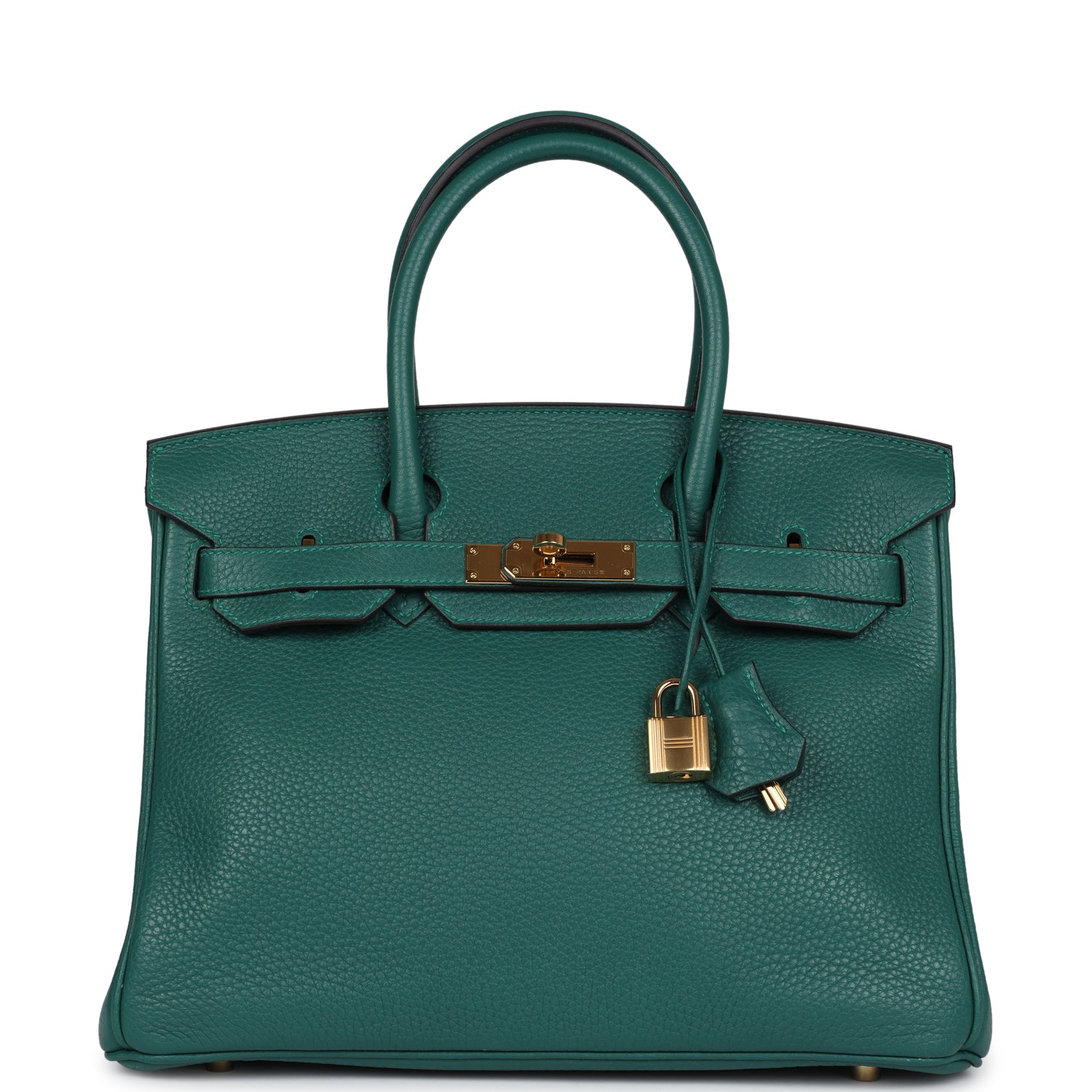 Hermes Birkin 30 Malachite Clemence Gold Hardware