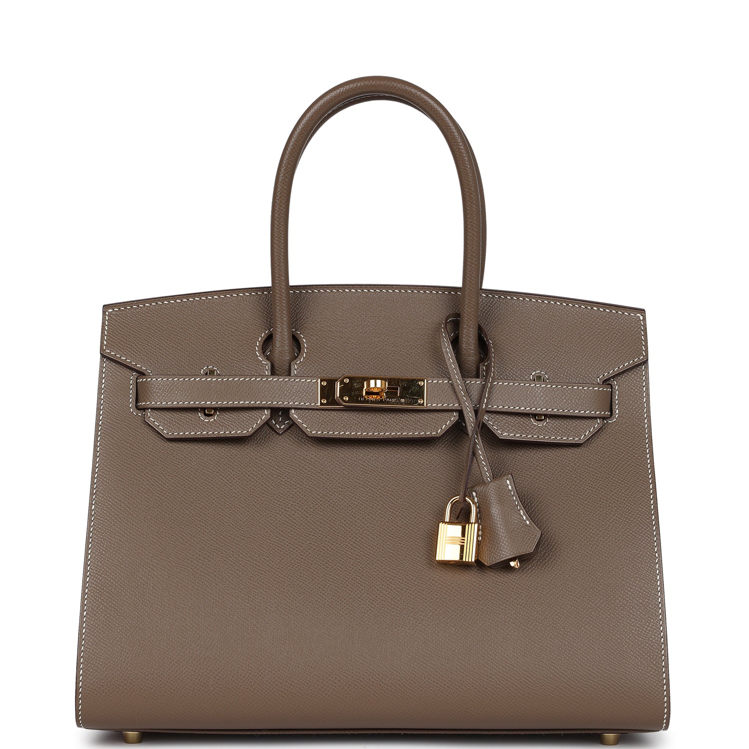 Hermes Birkin Sellier 30 Etoupe Epsom Gold Hardware