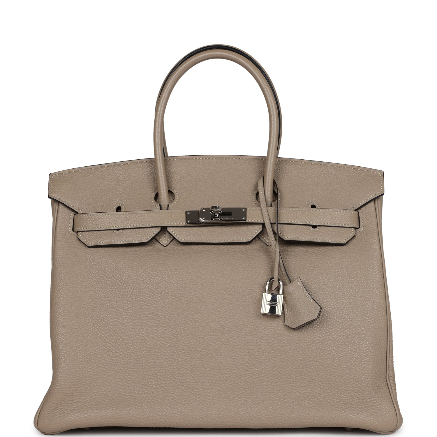 Hermes Birkin 35 Gris Tourterelle Togo Palladium Hardware