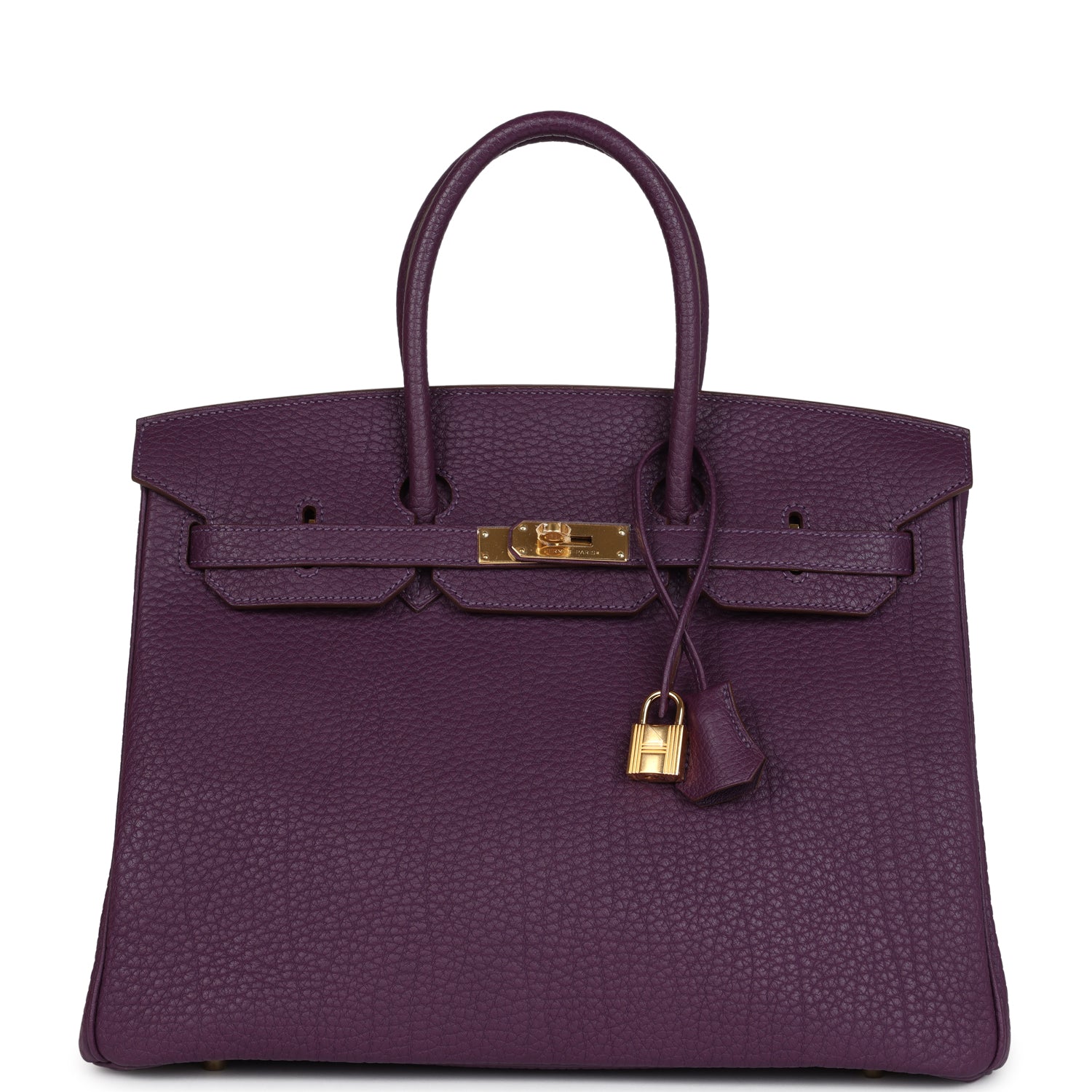 Hermes Birkin 35 Cassis Fjord Gold Hardware