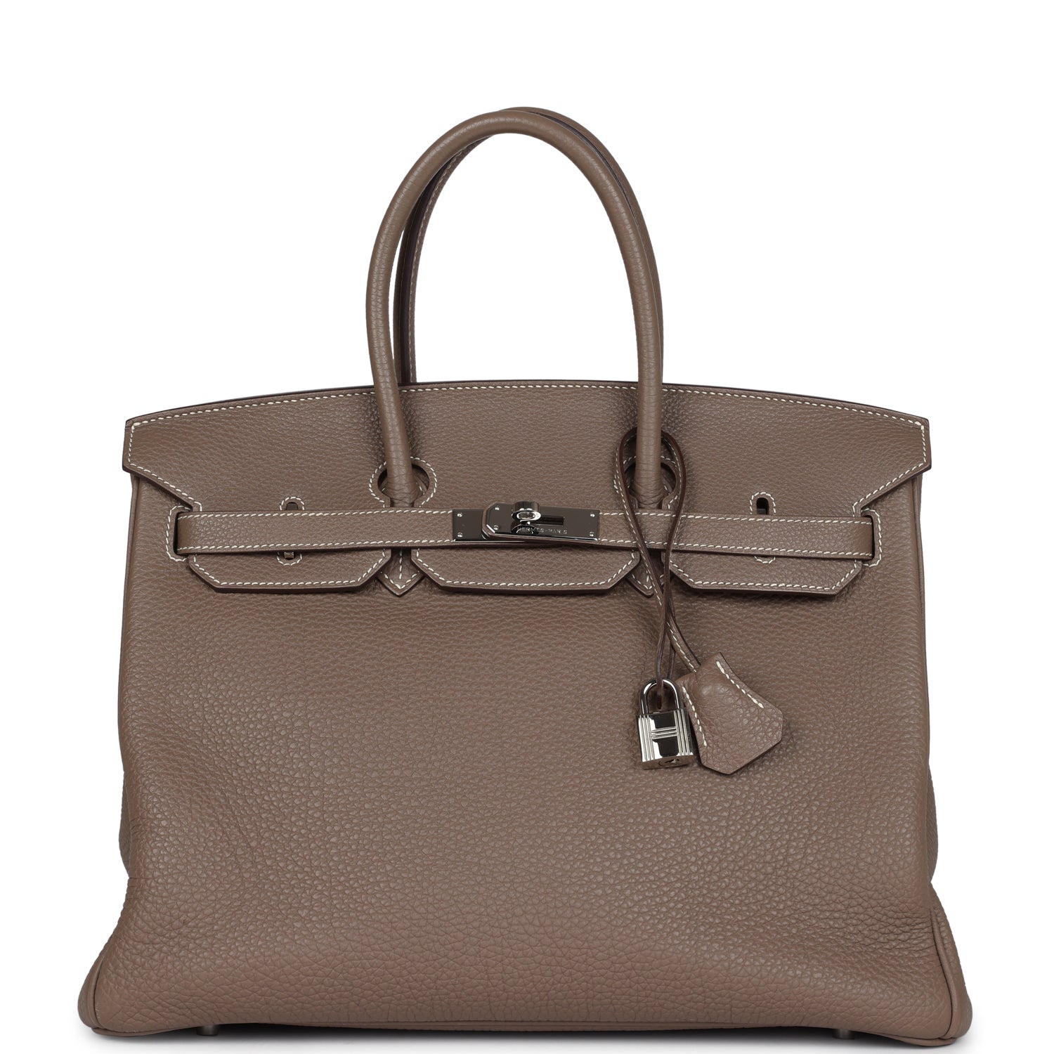 Hermes Birkin 35 Etoupe Togo Palladium Hardware