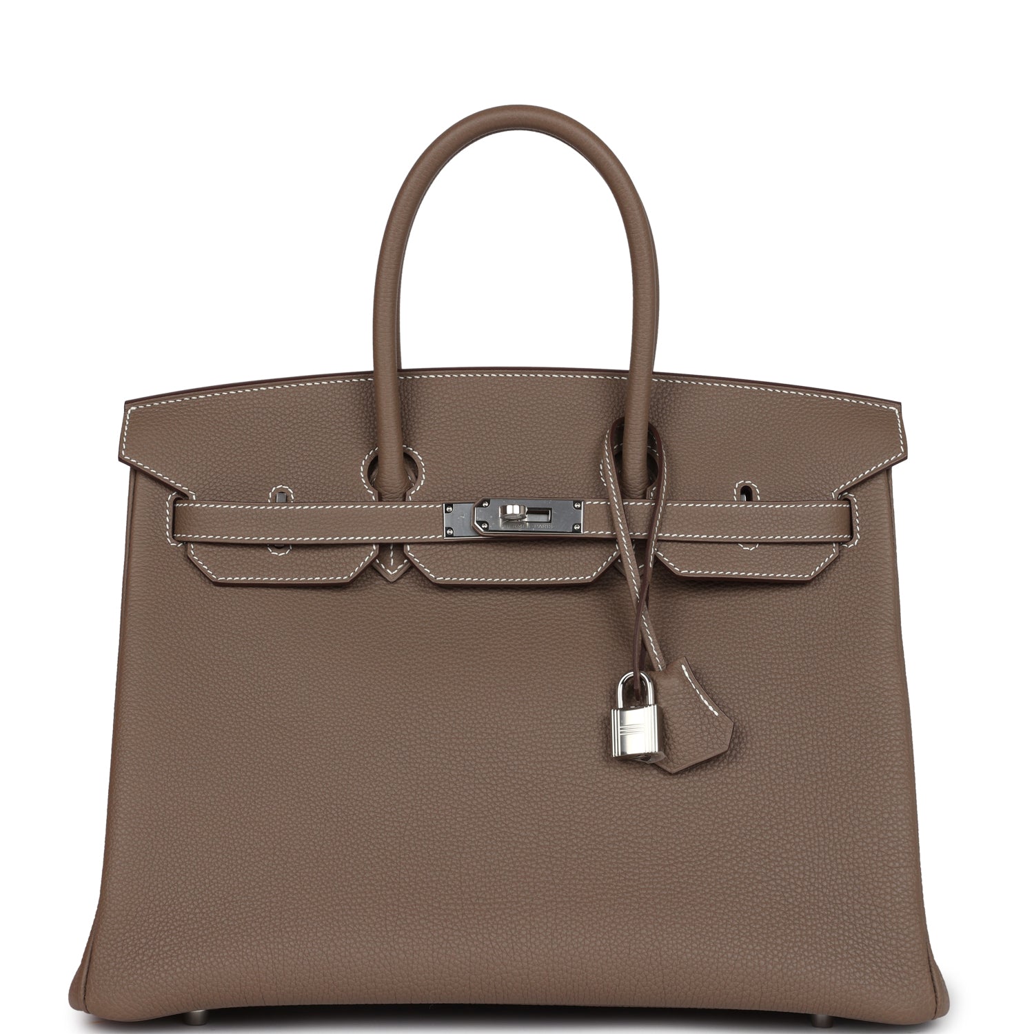 Hermes Birkin 35 Etoupe Togo Palladium Hardware