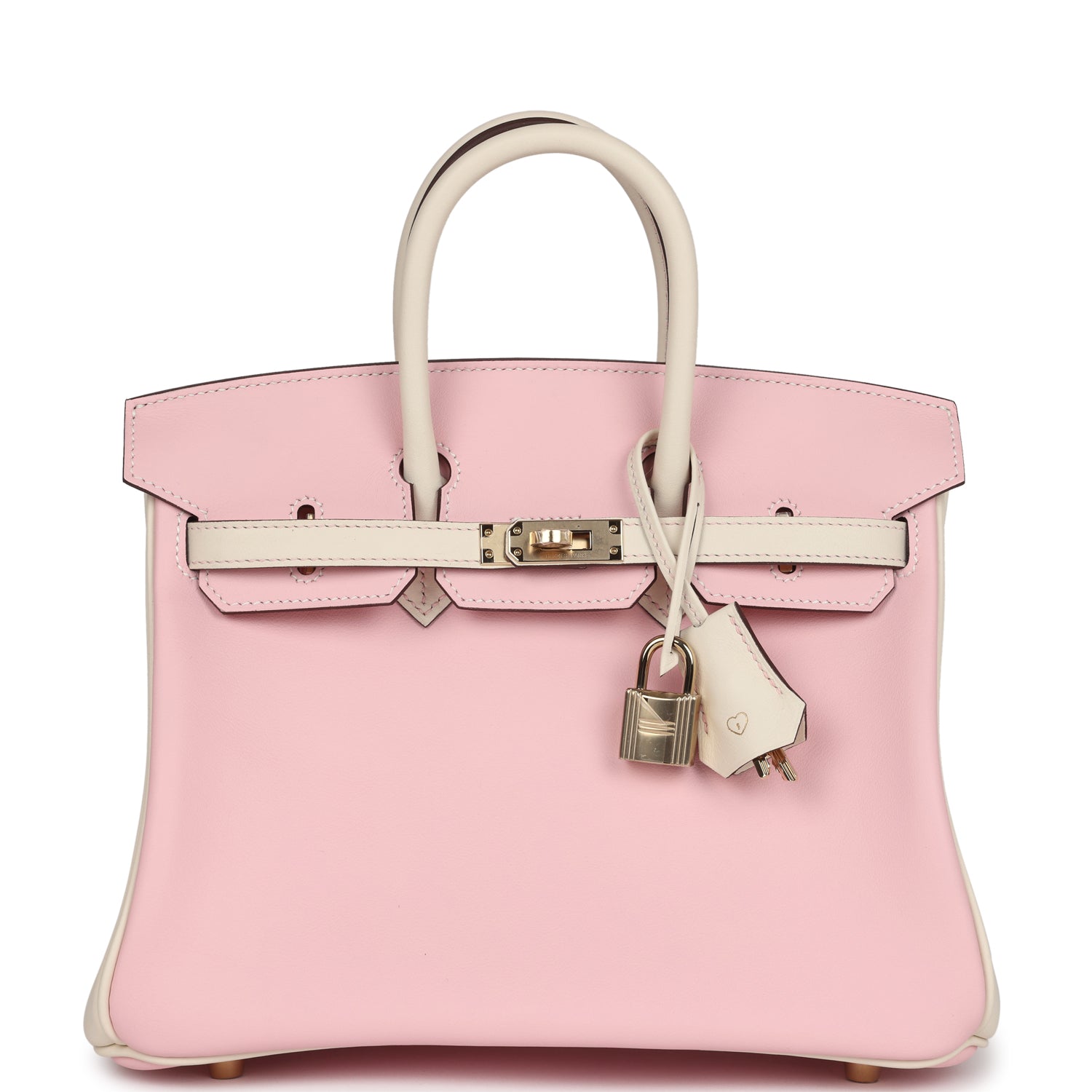 Hermes Special Order (HSS) Birkin 25 Rose Sakura and Nata Swift Permabrass Hardware