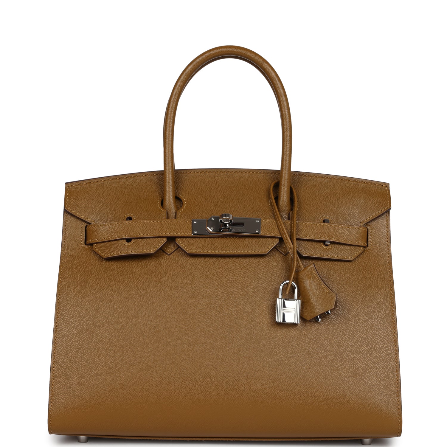 Hermes Birkin Sellier 30 Bronze Dore Madame Palladium Hardware