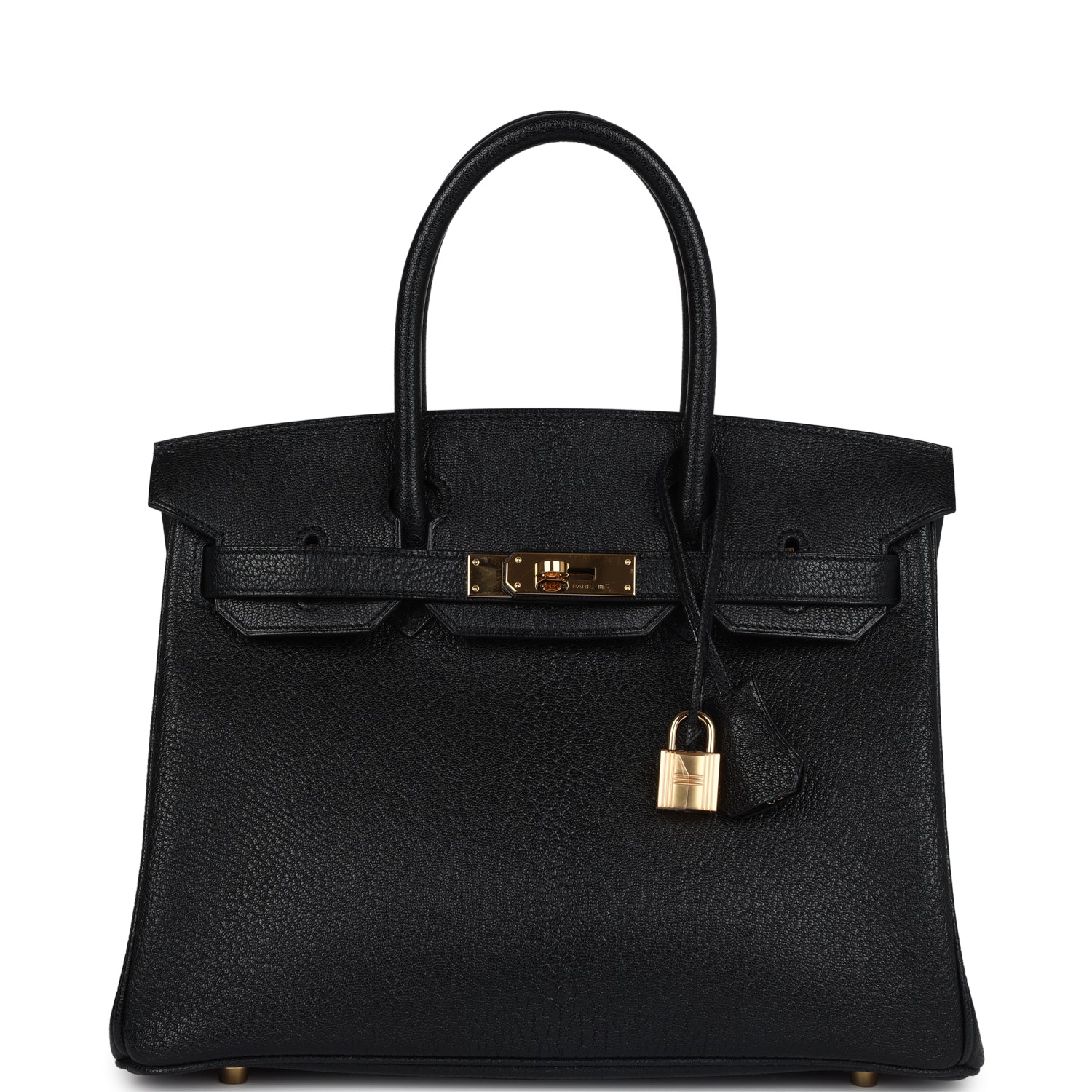 Hermes Birkin 30 Black Chevre Mysore Gold Hardware